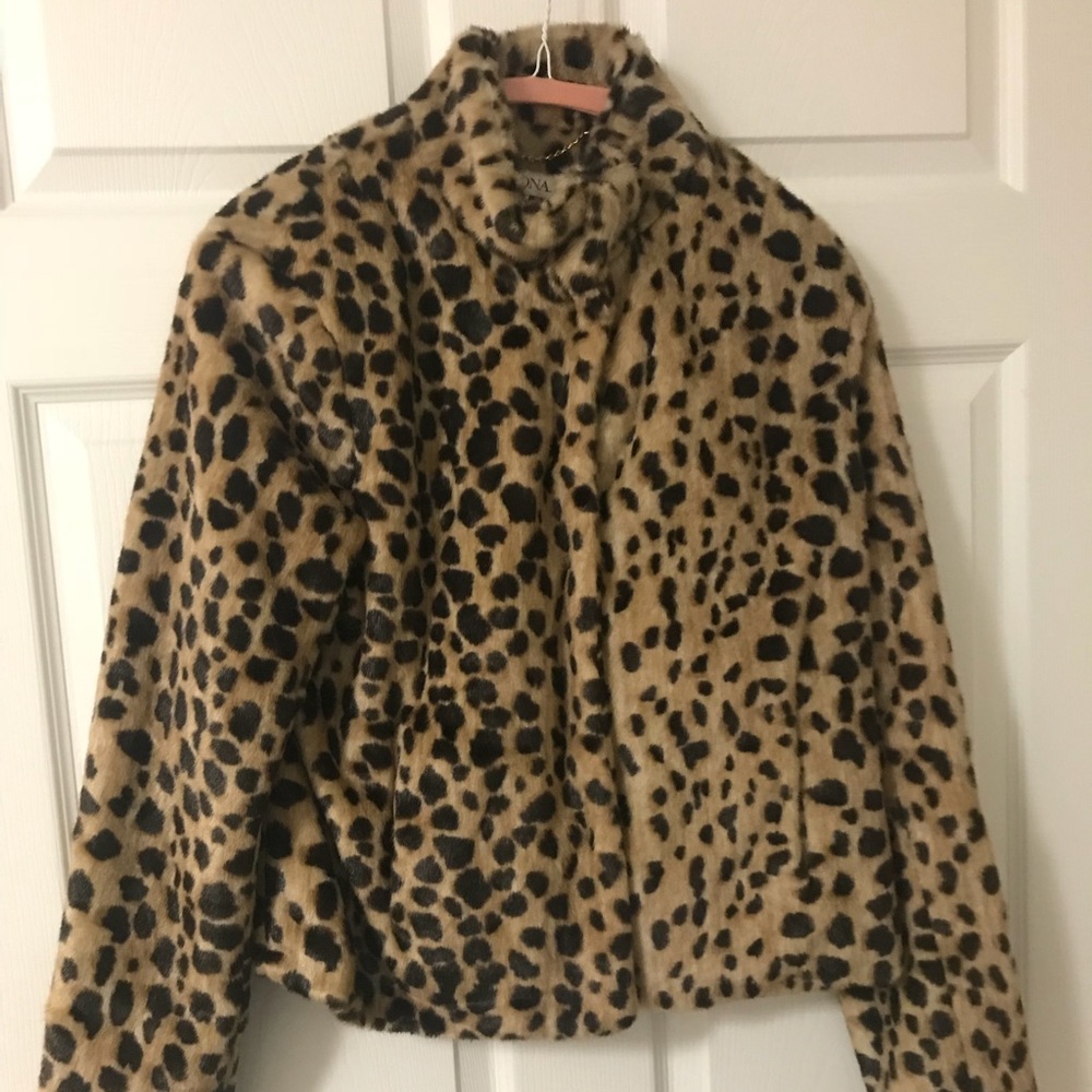 Merona leopard jacket size medium